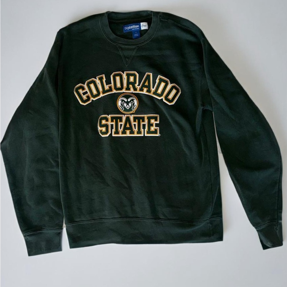 •COLORADO STATE UNIVERSITY CREWNECK SWEATSHIRT• Size S • bigcotton brand